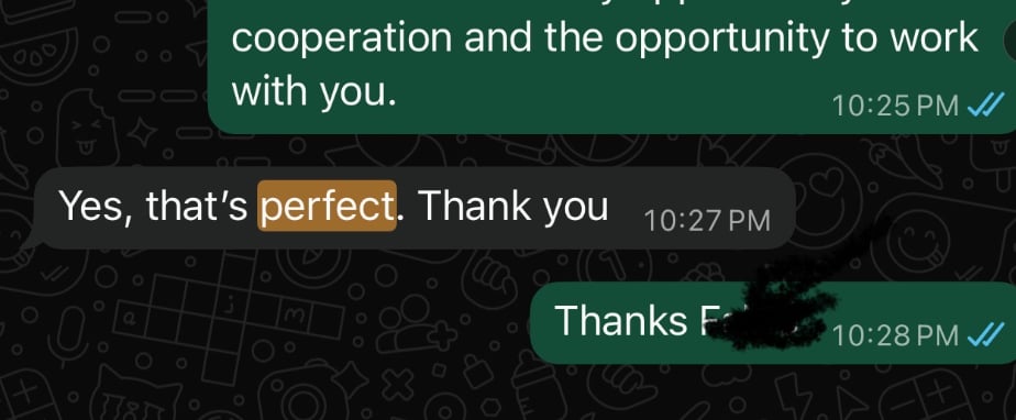 Client Testimonial Screenshot 2